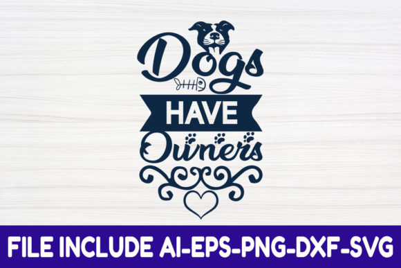 Cat SVG Design: Dogs Have Owners Review