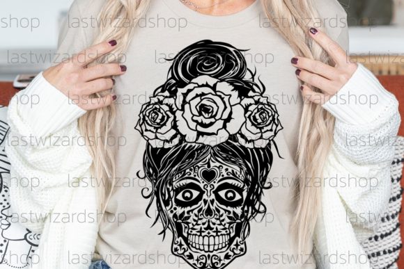 Flower Mom Skull SVG: A Designer's Review for Embroidery