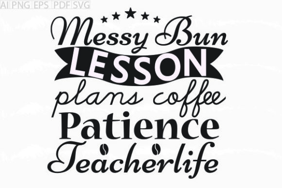 Review: Messy Bun Lesson Plans Coffee SVG for Embroidery