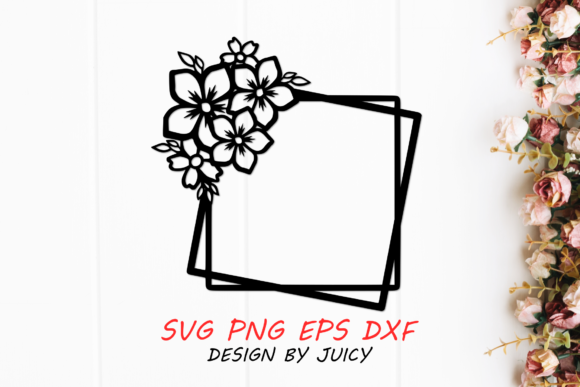 Review: Square Geometric Flower Wreath SVG for Embroidery