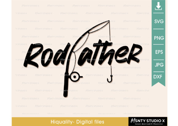 Rodfather Funny Dad Fishing Svg: A Designer's Review